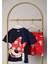 Minnie Mouse Baskılı Kız Çocuk Alt Üst Tişort ve Şort Takımı - 2'li Yazlık Set 2