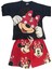 Minnie Mouse Baskılı Kız Çocuk Alt Üst Tişort ve Şort Takımı - 2'li Yazlık Set 5