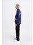 Erkek Felt Badge Zip Polo Lacivert Sweatshirt 4