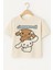 Kız Çocuk Cinnamoroll Baskılı Tişört – Krem Renk Pamuklu Crop Model 5