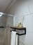 Banyo Ahşap Raflı Metal Havlu, Şal Askılık 2