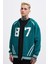 Erkek 87 Aplique Petrol Zip Jacket 4