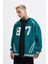 Erkek 87 Aplique Petrol Zip Jacket 5