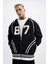 Erkek 87 Aplique Siyah Zip Jacket 4