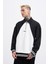 Erkek Embroidered Detailed Polo Ekru Black Sweatshirt 2