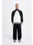 Erkek Embroidered Detailed Polo Ekru Black Sweatshirt 5