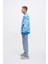 Erkek Skull Baskılı Oversize Saks Sweatshirt 4