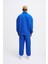 Erkek Basic Diagonal Polo Sweatshirt Soft Blue 5