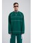 Erkek Dikiş Detay Oversize Petrol Yeşili Sweatshirt 1