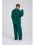 Erkek Dikiş Detay Oversize Petrol Yeşili Sweatshirt 4
