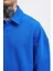 Erkek Basic Diagonal Polo Sweatshirt Soft Blue 3