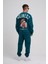 Erkek Oversize Holiness Basic Petrol Yeşili Sweatshirt 3