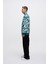 Erkek Skull Baskılı Oversize Yeşil Sweatshirt 4