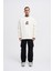 Erkek Oversize Holiness Basic Ekru Sweatshirt 5