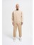 Erkek Basic Bisiklet Yaka Oversize Açık Bej Sweatshirt 5
