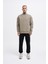 Erkek Oversize Basic Sweatshirt Khakı 5