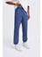 Erkek Relaxed Jogger Basic Sabah Mavi Eşofman Altı 1