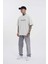 Erkek Bad Angels Baskılı Oversize Gri Tişört 4