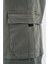 Erkek Denim Kargo Pantolon Khakı 4