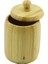 No-8 Ahşap - Bambu Şekerlik Kapaklı Çap: 7.5cm Derinlik: 8.5cm (3791) 2