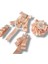 4 Lü Pudra Saten Broş Set,yaka Iğnesi, Yaka Cicegi ,gül Broş 2
