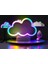 Neon Bulut Dekoratif Gece Lambası Hediye Kutusu LED 4