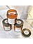 Lux Home 3'lü Set Amber Kavanoz Soya Wax Kokulu Doğal Mum 2