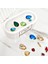 Kristal Taşlı Özel Tasarım %100 Doğal Soya Wax Mum , Oval Kase 2