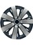 Peugeot Rifter Expert 15" Inç Uyumlu 4 Adet 1 Takım Gri Siyah Jant Kapağı 3