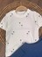 Salopet Pamuklu Tshirt Palmiye Baskılı Omuzdan Çıtçıtlı Badi Yazlık Erkek Bebek Takım 2