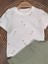 Salopet Pamuklu Tshirt Palmiye Baskılı Omuzdan Çıtçıtlı Badi Yazlık Erkek Bebek Takım 3