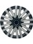 Toyota Yaris Avensis Aygo 14" Inç Uyumlu 4 Adet 1 Takım Gri Siyah Jant Kapağı 3