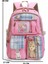 Relaxion 2203-1395 Kore Tarzı Unisex Çocuk Üçlü Set Ilkokul Sırt Çantası - NKT02203-PEMBE-TEKEBAT 6