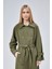 Kadın Oversize Kuşaklı Trençkot 3