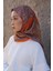 Turuncu Ed Scarf Glaze Endles Desen Eşarp 3