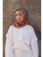 Turuncu Ed Scarf Glaze Endles Desen Eşarp 4
