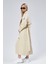 Kadın Oversize Astarlı Uzun Trençkot 3