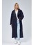 Kadın Oversize Astarlı Uzun Trençkot 2