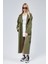 Kadın Oversize Astarlı Uzun Trençkot 1