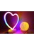 Neon Kalp ve 3 D LED Sarı Küre Gece Lambası 1