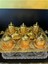 6 Kişilik Gold Kare Bakır Osmanlı Desenli Türk Kahvesi Fincan Takımı Tepsi Lokumluk Fincan Seti 1