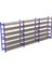 6 Katlı 3'lü Depo Rafı - 150-300 kg Taşıma Kapasiteli Hafif Rack Raf 1