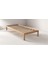 Doğal Masif Ahşap Butik Karyola Naturel Başlıksız 140X200 cm 2