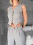Essential Yelek Pantolon Takım Gri S255254 4