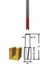 TH14524 1/4*6mm Kanal Açma Freze Bıçağı 5’li 1