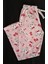 Pijama Alt Pembe Kumaş Üzerine Kurdaleli Sevimli Kedicik Desenli BK1000019 5