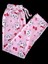 Pijama Alt Pembe Kumaş Üzerine Kurdaleli Sevimli Kedicik Desenli BK1000019 6