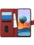 General Mobile GM21 Plus Uyumlu Kart ve Para Bölmeli Standlı Cüzdanlı Kılıf - Kırmızı 3