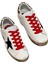 Golden Goose Super-Star Sneakers With Leopard-Print Heel Tab And Red Laces - Kadın Ayakkabı 2