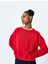 Yeni Sezon Rahat Kalıp Bisiklet Yaka Uzun Kollu Basic Sweatshirt 1